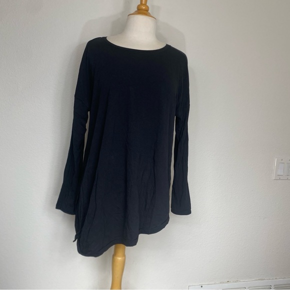 Lululemon Women's Black To the Point Crew Long Sleeve Tunic T-Shirt Size 12 Gym - Picture 1 of 15